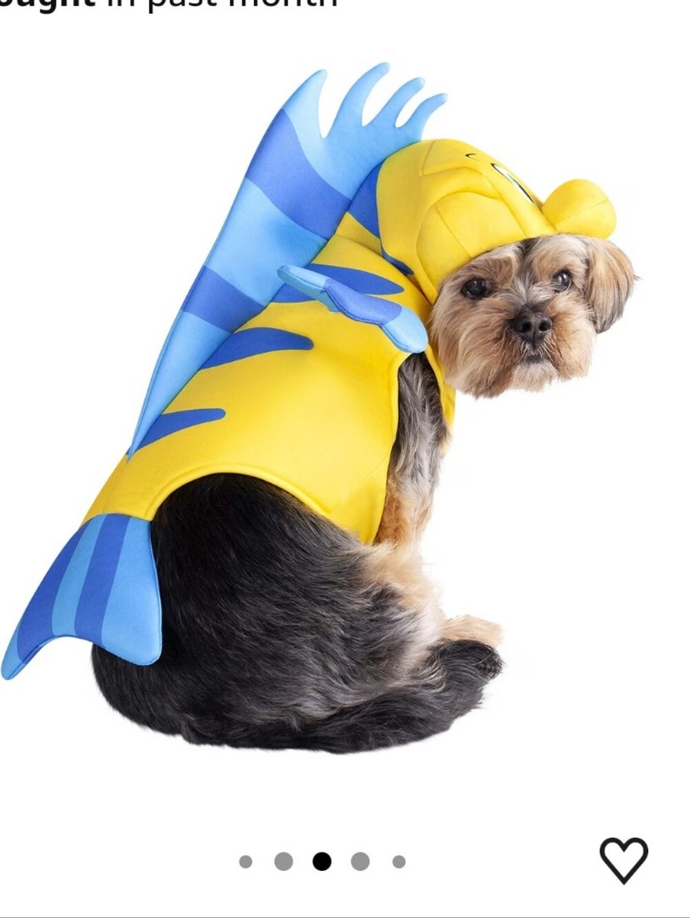 NEW Rubies Disney Little Mermaid Flounder Pet Costume XL~Dog~Halloween